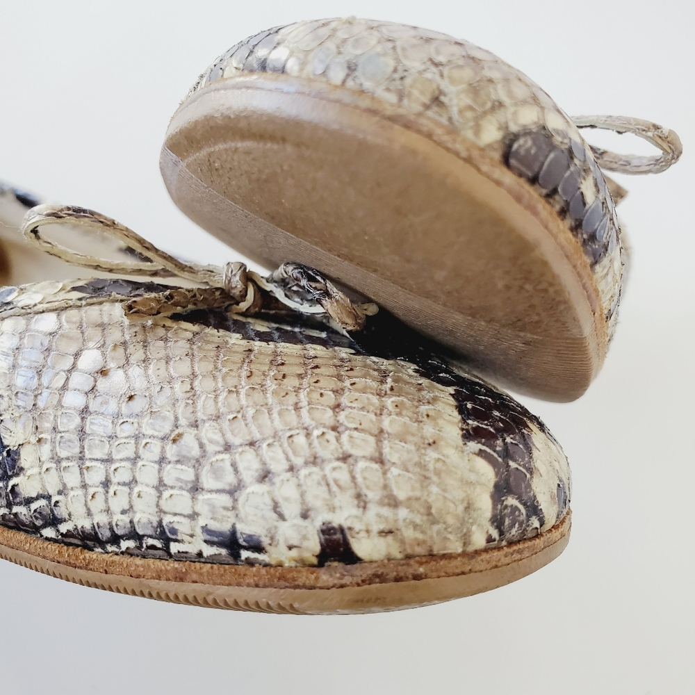 Burberry Real Python Ballet Flats Size 37.5 - image 5